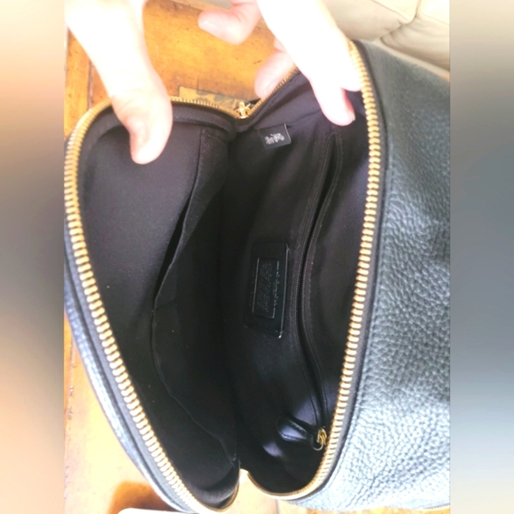 Coach Black Leather Backpack - Picture 9 of 10